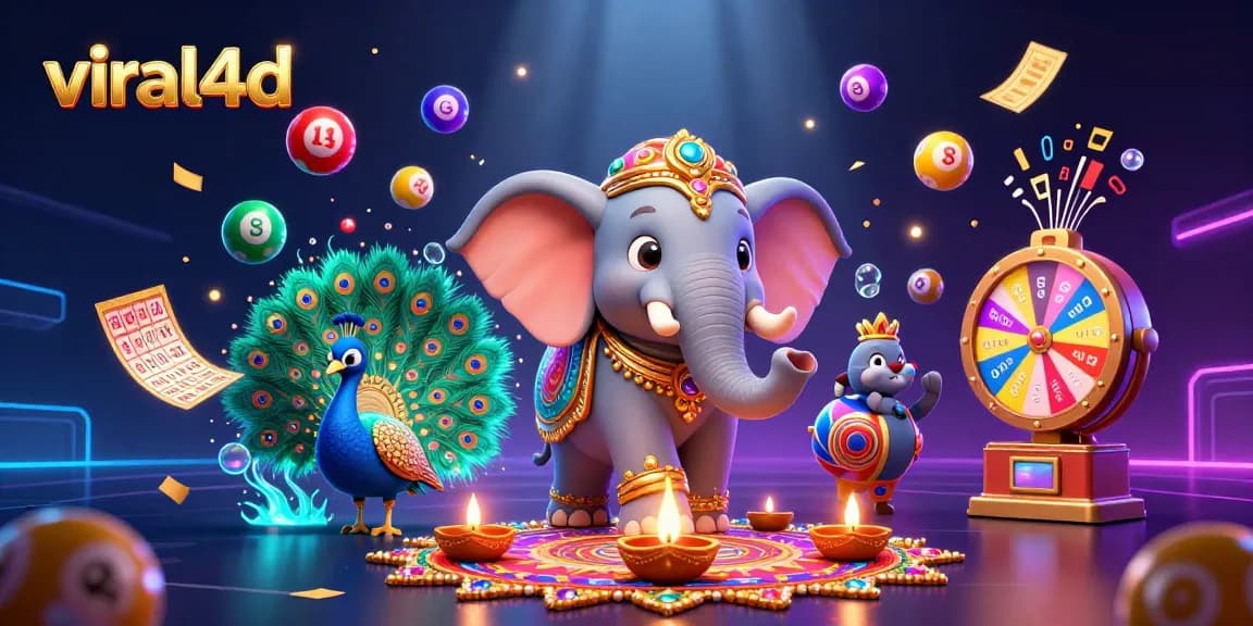 Menggandakan peluang kemenangan dengan viral4d dalam ilustrasi kasino yang penuh warna dan detail.