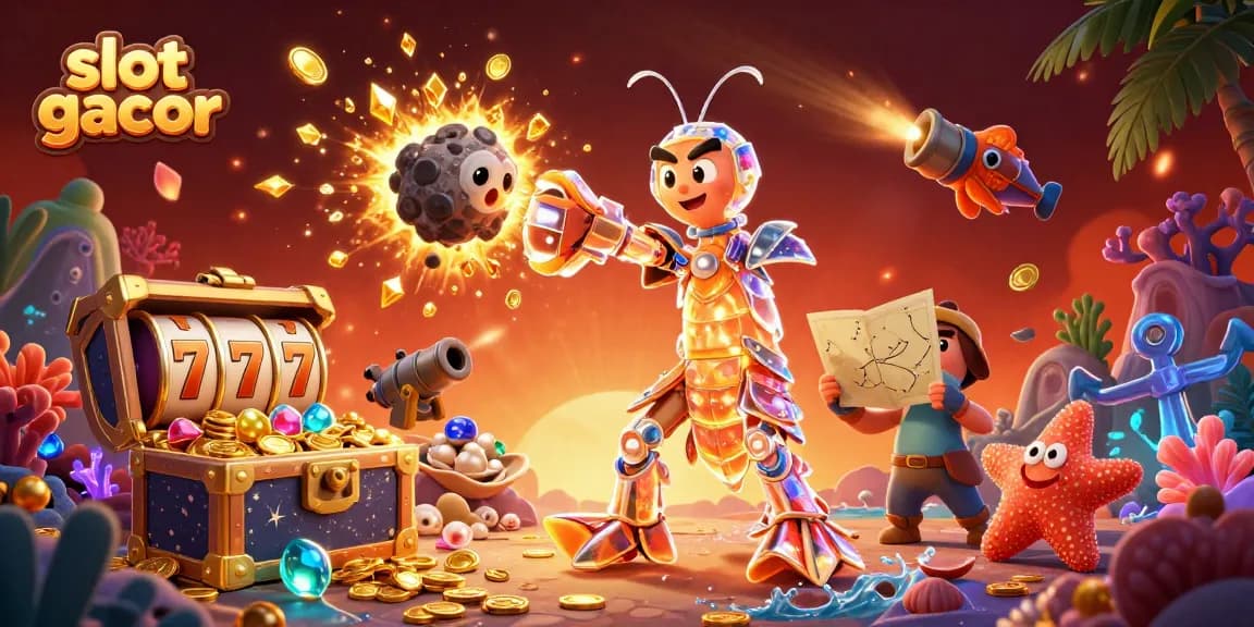 Experience winning thrills with slot gacor gameplay featuring vibrant characters and sparkling treasures.