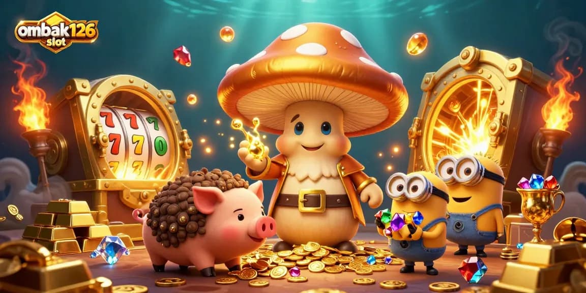Kalahkan jackpot di ombak126 slot dengan wizard emas dan pig harta karun yang menyinari kemenangan Anda