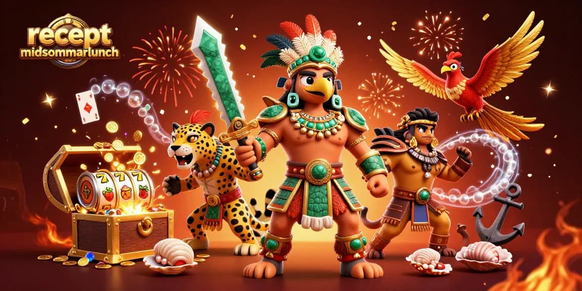 Engage with exciting gameplay featuring recept midsommarlunch and lavish slot reels amidst a vibrant casino scene.