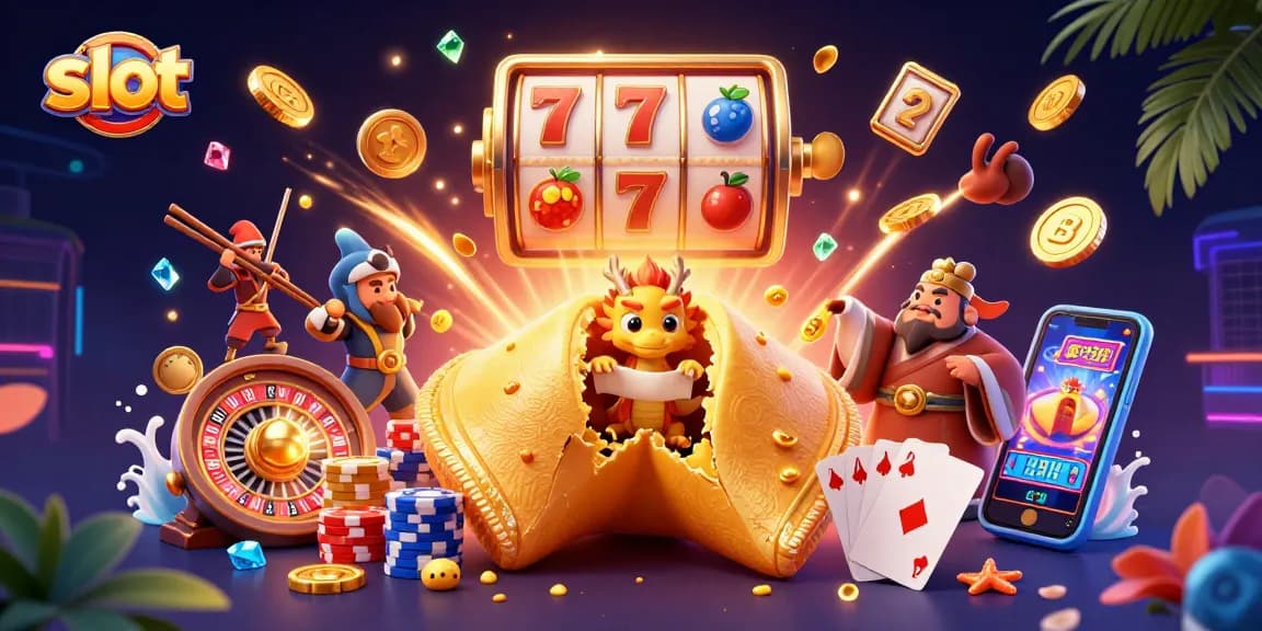 Engage with thrilling slot gameplay featuring unique golden characters and detailed casino elements.