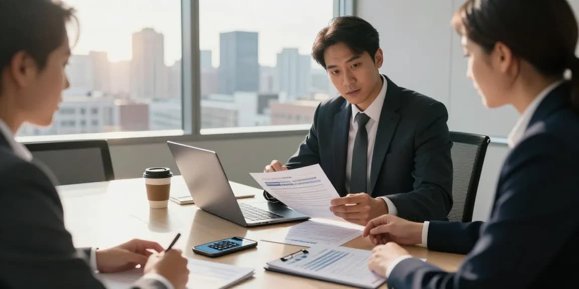 Discussing whether merchant cash advances are expensive with financial consultant in modern office