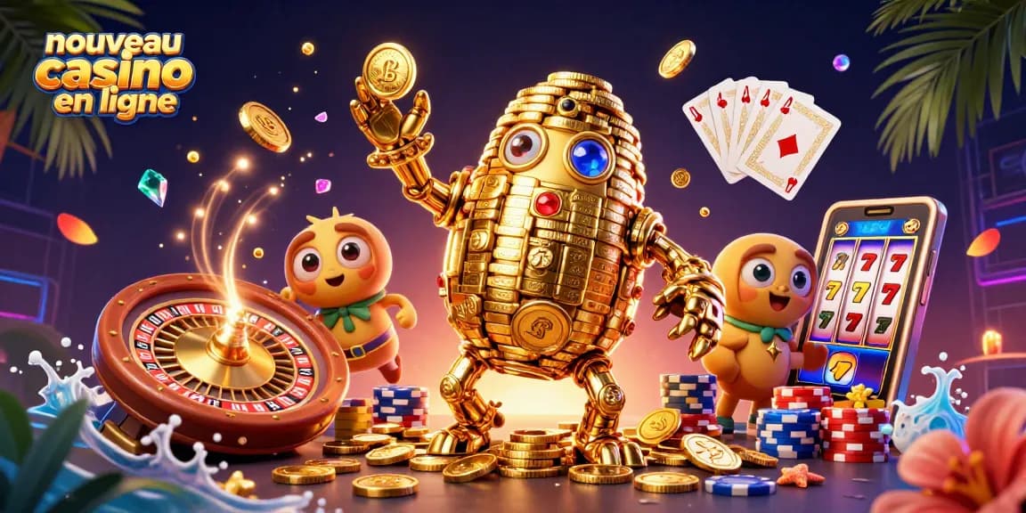 Plongez dans un nouveau casino en ligne avec un golem doré et des éléments de jeu captivants.