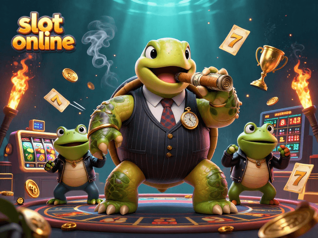 Experience dynamic slot online excitement with iconic characters and vibrant gaming elements.