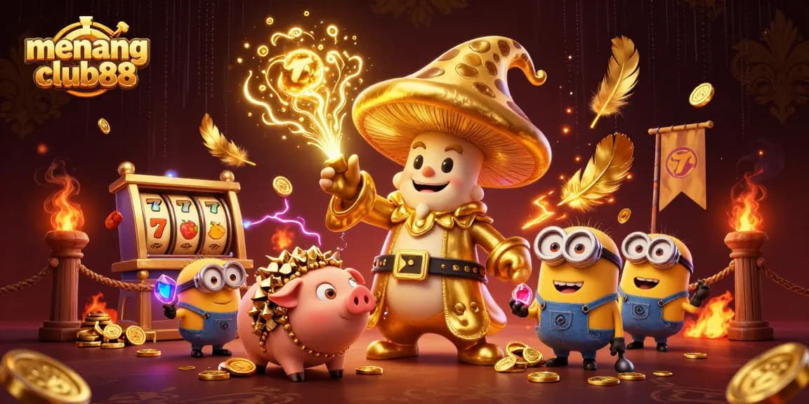 Experience the winning magic of menangclub88 amidst vibrant casino adventures and treasures.