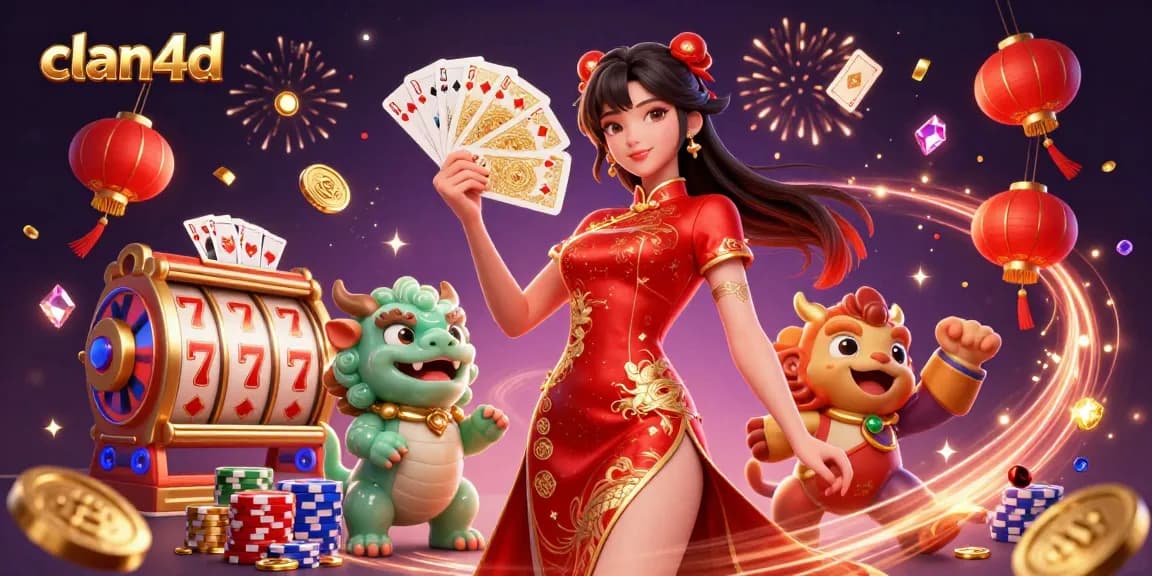 Spin the reels with clan4d while experiencing a vibrant casino scene featuring stunning graphics.
