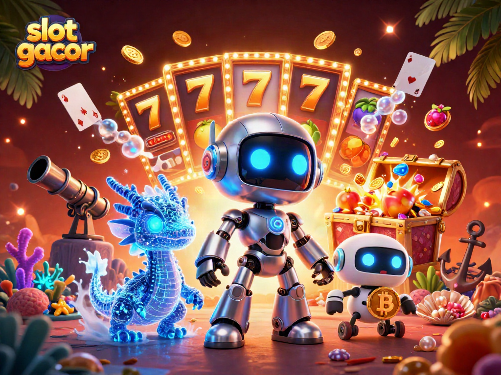 Engage with slot gacor themed excitement featuring vibrant colors, jackpots, and animated characters.