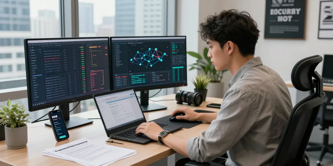 Recover lost crypto with a focused professional analyzing cryptocurrency data in a modern workspace.
