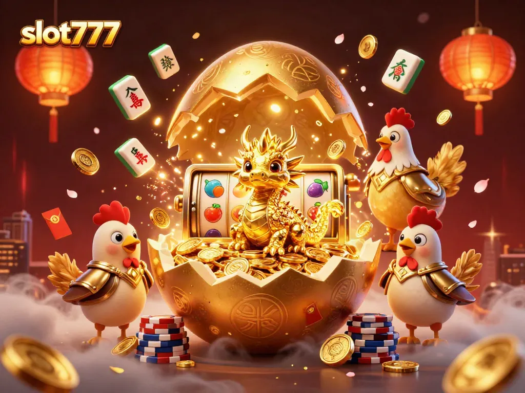 Menangkan slot777 dengan slot mesin berkilau yang meledak dan dikelilingi oleh simbol buah emas.