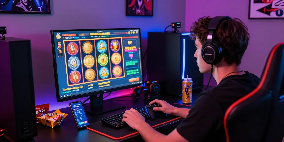Exciting online gaming environment showcasing the slot gacor hari ini with vibrant visuals and a focused player.