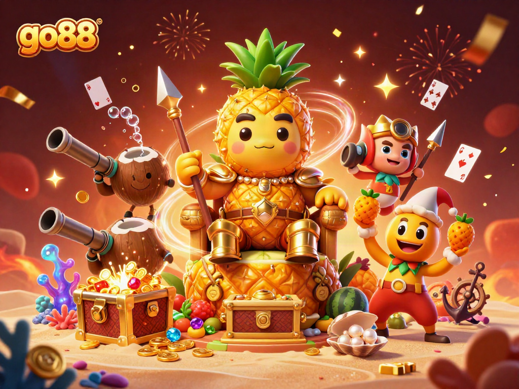 Engage with go88's thrilling gaming world through vibrant visuals of exciting characters and elements.