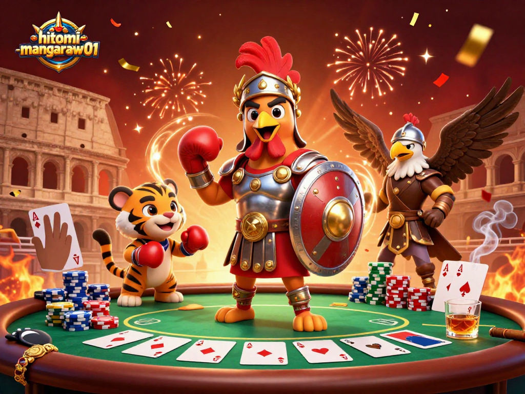 Engage in thrilling action at hitomi-mangaraw01 poker table with dynamic characters and vibrant casino atmosphere.