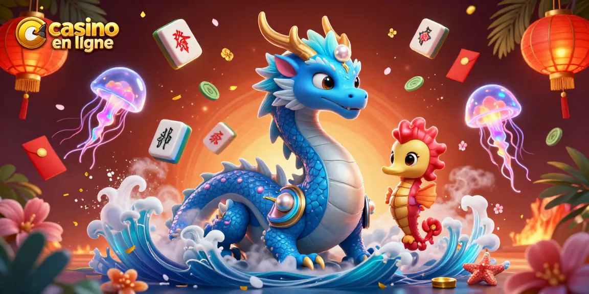 Découvrez des jeux passionnants au casino en ligne, avec des personnages 3D vibrants et des éléments de casino dans une scène animée.