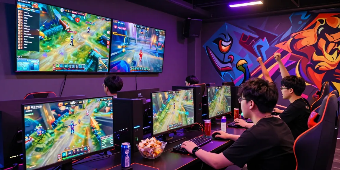 Engaging scene of players competing in game bài đổi thưởng with intense focus and lively atmosphere.