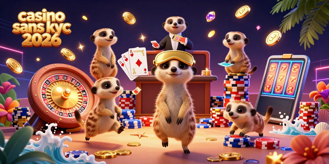 Jouez à casino sans kyc 2026 tout en profitant d'une expérience luxueuse avec des meerkats animés.