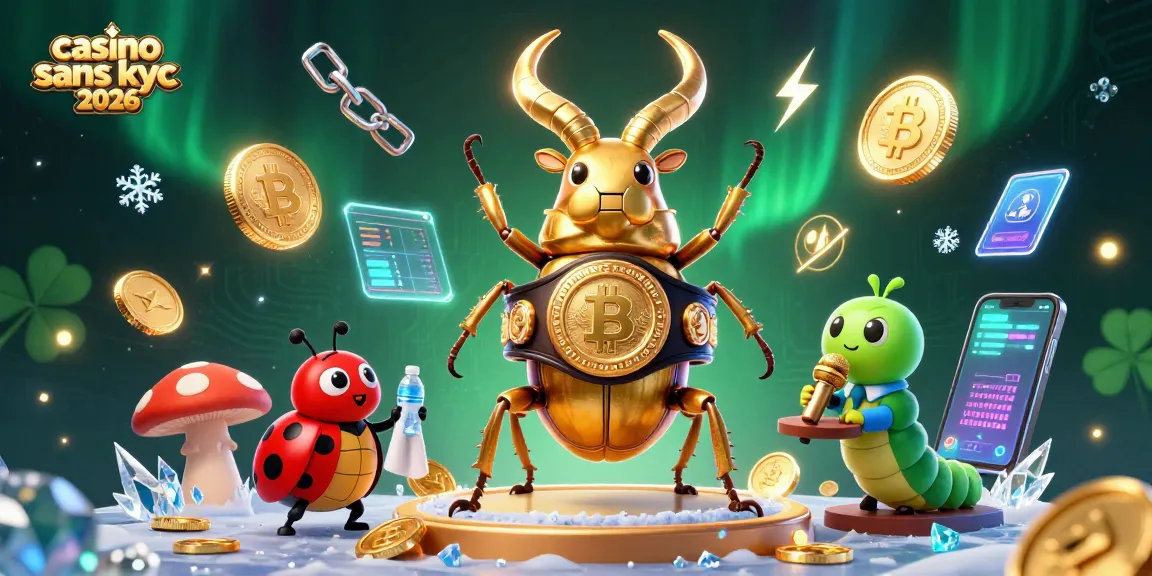 Jouez au casino sans KYC 2026 avec des personnages colorés et une ambiance animée.