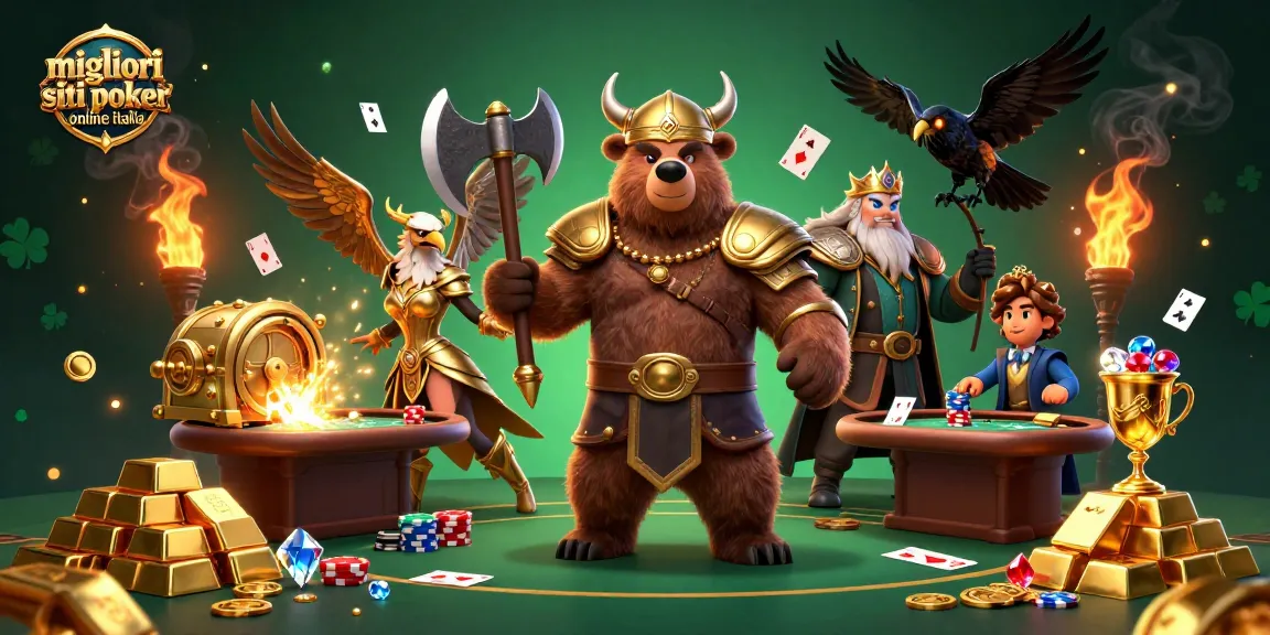Gioca ai migliori siti poker online Italia e scopri tavoli e gettoni dorati ammirando il design 3D.