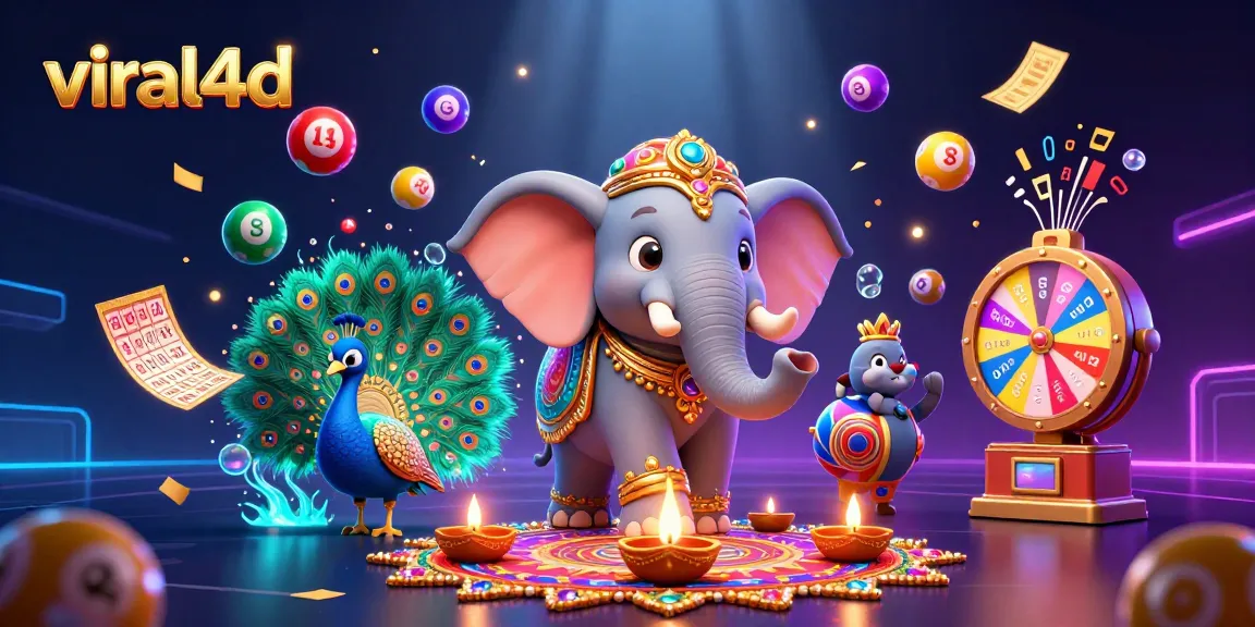Menggandakan peluang kemenangan dengan viral4d dalam ilustrasi kasino yang penuh warna dan detail.