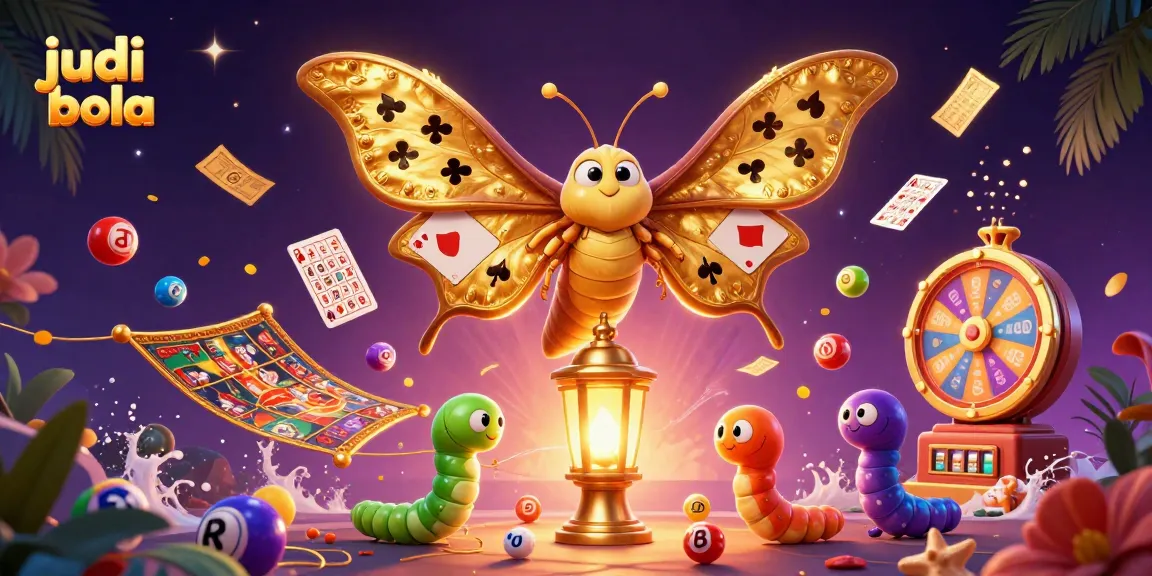 Engage in judi bola excitement with a vibrant 3D illustration of sports betting and lottery elements.