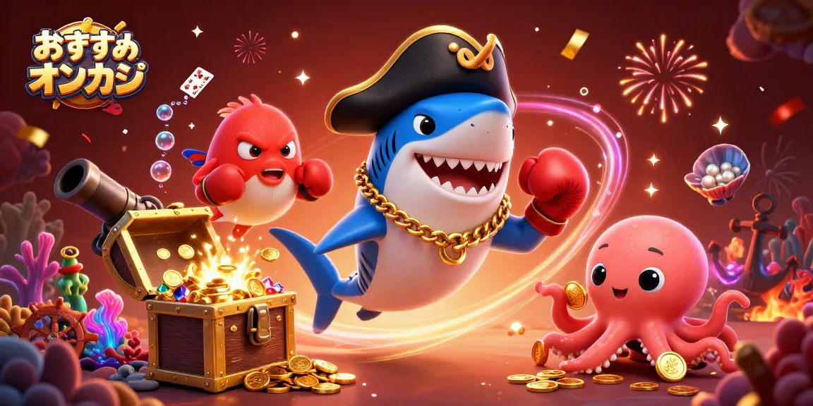 おすすめオンカジで遊べるカジノゲームの魅力を感じるイラスト