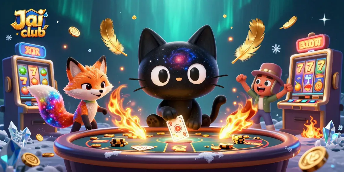 Experience the excitement at Jai club with an interactive cosmic casino scene bursting with winning energy.